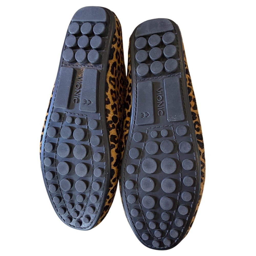Vionic Ashby Leopard Haircalf Leather Comfort Loafers Slip On Women US 10 - Picture 5 of 7